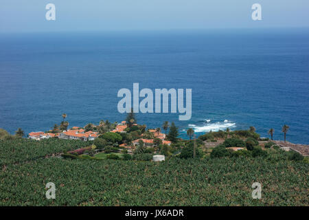 Una breve passeggiata costiera alla Galeria La Fajana, Los Realejos, Santa Cruz de Tenerife, Spagna, in estate 2017 Foto Stock