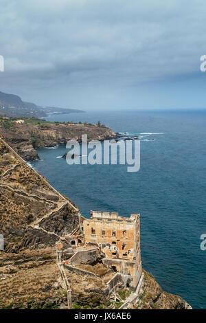 Una breve passeggiata costiera alla Galeria La Fajana, Los Realejos, Santa Cruz de Tenerife, Spagna, in estate 2017 Foto Stock