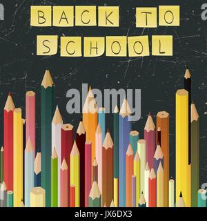 Si torna a scuola concept Illustrazione Vettoriale
