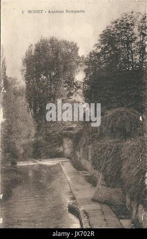 Moret sur LOING FR 77 vers 1925 CPA 05 Foto Stock