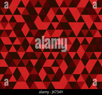 Rosso e nero triangoli del modello senza giunture Foto Stock