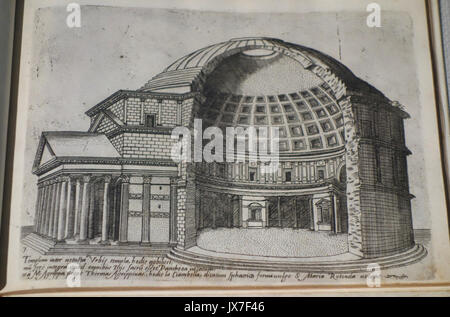 Rovine romane (Aedificiorum illustriumquae supersunt reliquiae), da Giovanni Antonio Dosio, 1569, attacco Museo Nazionale di Arte Occidentale di Tokyo DSC08276 Foto Stock