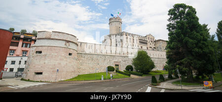 Castello del Buonconsiglio a Trento, Trentino, un famoso castello del XIII secolo nel centro di Trento Foto Stock