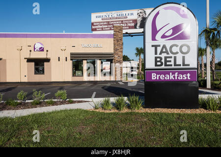 Taco Bell Fast Food nel Leesburg, Florida Foto Stock