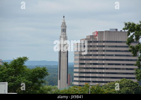 L'iconico Springfield Campanile e la torre dell orologio. Foto Stock