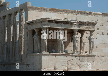 Tempio di Atena, Acropoli di Atene, Grecia Foto Stock