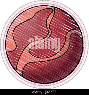 Marte illustrazione vettoriale Illustrazione Vettoriale