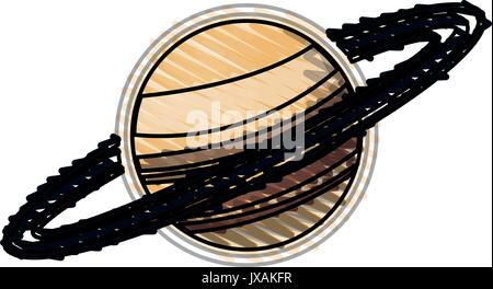 Saturno illustrazione vettoriale Illustrazione Vettoriale