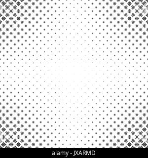 Monocromatico pattern geometrico - abstract floral background vettore design da forme curvilinee Illustrazione Vettoriale