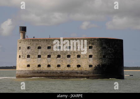 Francia-Charente Maritime - Fort Boyard - FRANCESE MARITIM Fortezza © F.BEAUMONT Foto Stock