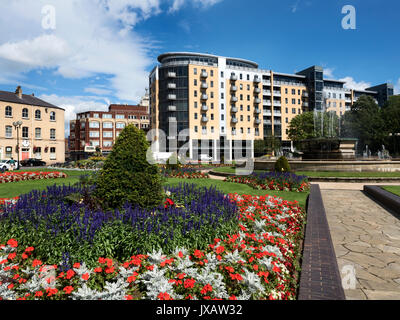 BBC edificio dal Queens Gardens a Hull in Inghilterra dello Yorkshire Foto Stock