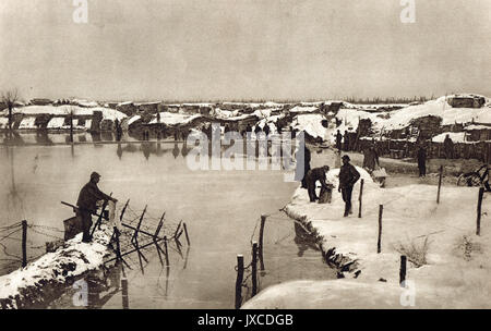 Inverno sul fronte occidentale, WW1 Foto Stock