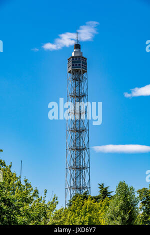 Torre Branca - Torre Branca, ferro torre panoramica nel Parco Sempione, Milano, Italia Foto Stock