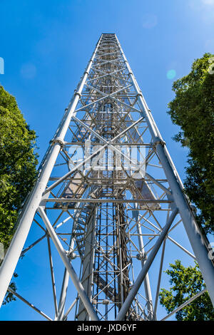 Torre Branca - Torre Branca, ferro torre panoramica nel Parco Sempione, Milano, Italia Foto Stock