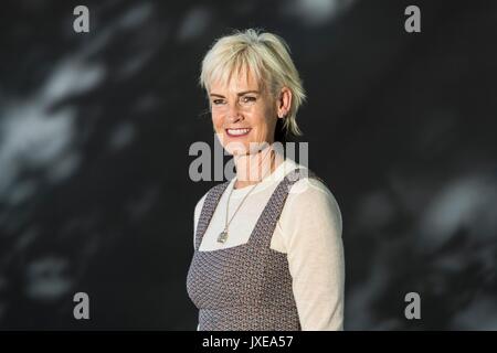 Edinburgh, Regno Unito. Il 15 agosto, 2017. Judy Murray che compaiono all'Edinburgh International Book Festival Judy Murray, OBE è un scozzese istruttore di tennis. Ella è la madre di tennisti professionisti Jamie e Andy Murray. Credito: ricca di Dyson/Alamy Live News Foto Stock