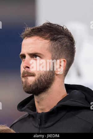 Miralem Pjanic ( Juventus ), 13 agosto 2017 - Calcio : Super Coppa Italiana (Supercoppa Italiana) match tra Juventus 2-3 SS Lazio allo Stadio Olimpico di Roma, Italia. (Foto di Maurizio Borsari/AFLO) Foto Stock