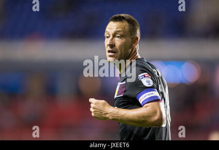 Reading, Regno Unito. Il 15 agosto, 2017. John Terry di Aston Villa durante il cielo di scommessa match del campionato tra lettura e Aston Villa al Madejski Stadium, Reading, in Inghilterra il 15 agosto 2017. Foto di Andy Rowland / Prime immagini multimediali. **Solo uso editoriale FA Premier League e Football League sono soggetti a licenza DataCo. Credito: Andrew Rowland/Alamy Live News Foto Stock