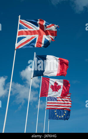 Port-en-Bessin-huppain, Francia Foto Stock