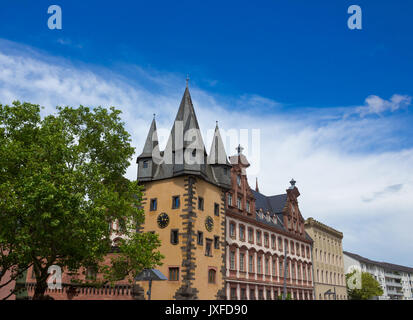 Frankfurt am Main, Germania - 15 Giugno 2016: architettura tipica nella città vecchia Foto Stock