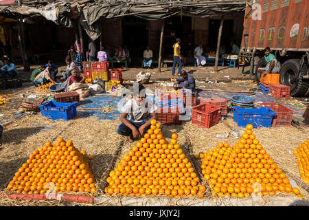 India Bengala Occidentale, Calcutta, mercato della frutta Foto Stock