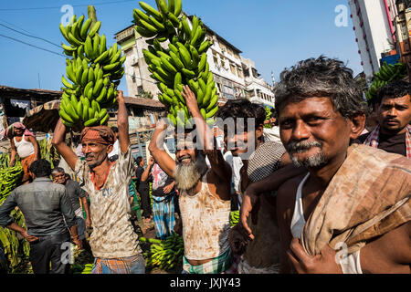 India Bengala Occidentale, Calcutta, mercato della frutta Foto Stock