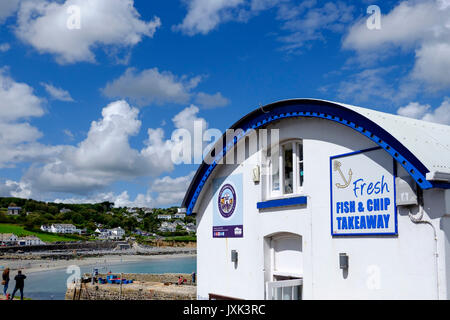 Intorno al villaggio Coverack sulla penisola di Lizard Cornwall Inghilterra REGNO UNITO Foto Stock