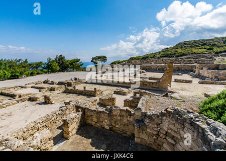 Antica Kamiros, l' isola di Rodi, Grecia Foto Stock