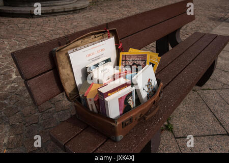 Clecy,Calvados,Normandia, Francia. Agosto 2017 Clecy una piccola cittadina in SUISSE NORMANDE (Swiss Normandia ) area della Normandia, Francia. Wikipeadia: Clécy è Foto Stock