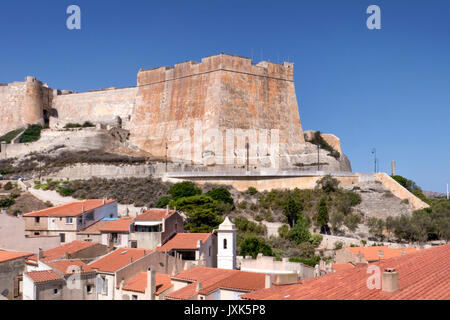 La cittadella di Bonifacio Corsica del sud francia Foto Stock