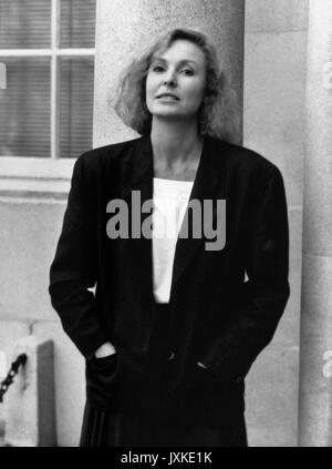 Victoria Tennant, attrice britannica, assiste una foto chiamata a Londra in Inghilterra il 5 settembre 1989. Al momento è stata sposata per USA attore e comico Steve Martin. Foto Stock