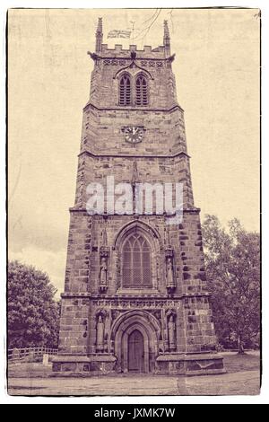 St Chad's Church, Wybunbury, Cheshire Foto Stock