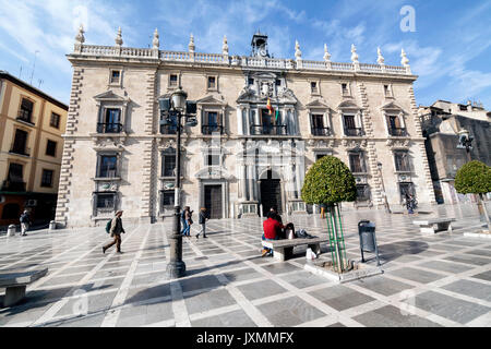 Granada, Spagna - 16 febbraio 2013: Cancelleria Reale di Granada, la Corte Superiore di Giustizia di Andalusia, Granada, Andalusia, Spagna Foto Stock