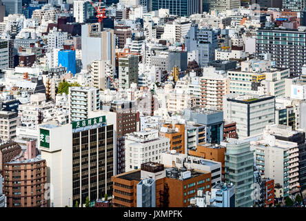 Vista aerea Tokyo Giappone edifici Foto Stock