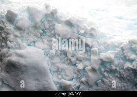 Antartide - forme e texture di iceberg - estremamente closeup Foto Stock