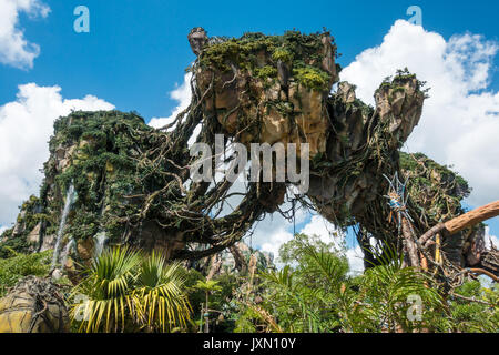 Montagne flottante in Pandora, avatar land, regno animale, Walt Disney World, a Orlando, Florida. Foto Stock