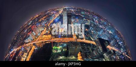 Edificio del CBD di scena notturna a Pechino Foto Stock