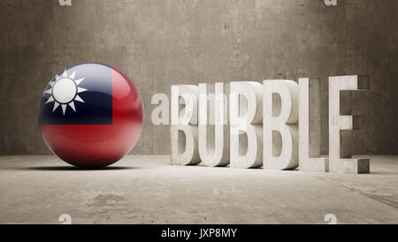 Taiwan ad alta risoluzione il concetto di bolla Foto Stock
