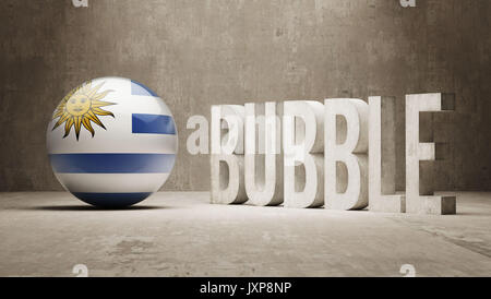 Uruguay ad alta risoluzione il concetto di bolla Foto Stock