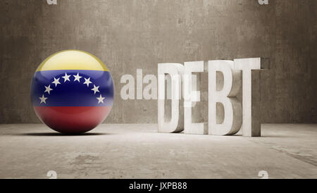 Venezuela ad alta risoluzione il concetto di debito Foto Stock