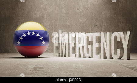 Venezuela ad alta risoluzione il concetto di emergenza Foto Stock