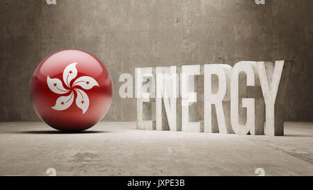 Hong Kong ad alta risoluzione il concetto di energia Foto Stock