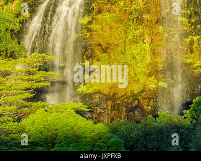 Cascate Opaekaa su Kauai Foto Stock