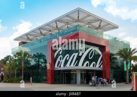 Il negozio Coca Cola a Disney Springs, Walt Disney World, Orlando, Florida. Foto Stock