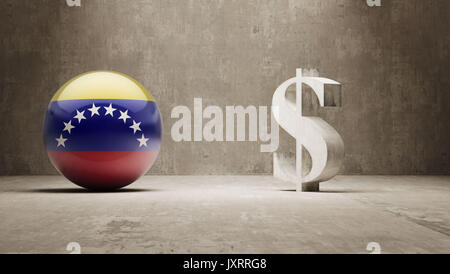 Venezuela alta risoluzione denaro Nozione di segno Foto Stock