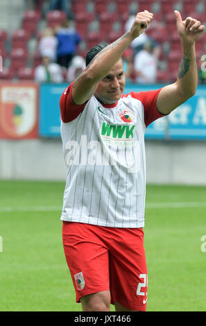 Augsburg, Germania. 06 Ago, 2017. Augusta Raul Bobadilla durante il calcio amichevole tra FC Augsburg e PSV Eindhoven presso il WWK Arena di Augsburg, Germania, 06 agosto 2017. Foto: Stefan Puchner/dpa/Alamy Live News Foto Stock