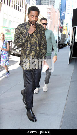 NEW YORK, NY Agosto 16, 2017 LaKeith Stanfield a SiriusXM per parlare del suo nuovo film Crown Heights a New York il 16 agosto 2017.Credit:RW/MediaPunch Foto Stock