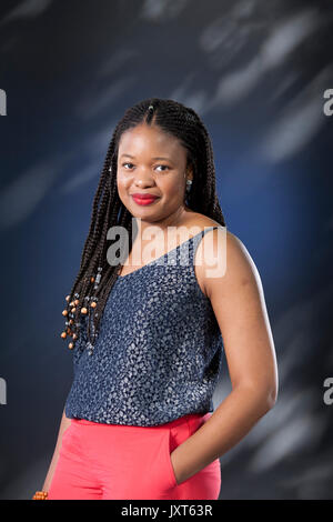 Edinburgh, Regno Unito. 17 Ago, 2017. Chibundu Onuzo, il romanziere nigeriano, che appaiono alla Edinburgh International Book Festival. Credito: GARY DOAK/Alamy Live News Foto Stock