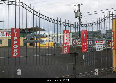 Lifford Greyhound Stadium, Lifford County Donegal, Irlanda. Foto Stock