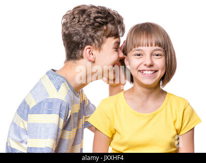 Ritratto di fratello e sorella Foto Stock