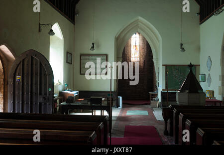 Chiesa di S. Giovanni Battista, Hellidon, Northamptonshire, England, Regno Unito Foto Stock